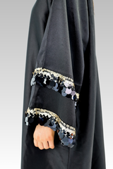 Neda Sequinned Sleeve Abaya