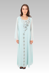 Maple Leaf chiffon sleeves Jalabiya