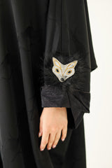 Fur Fox Brooch Abaya